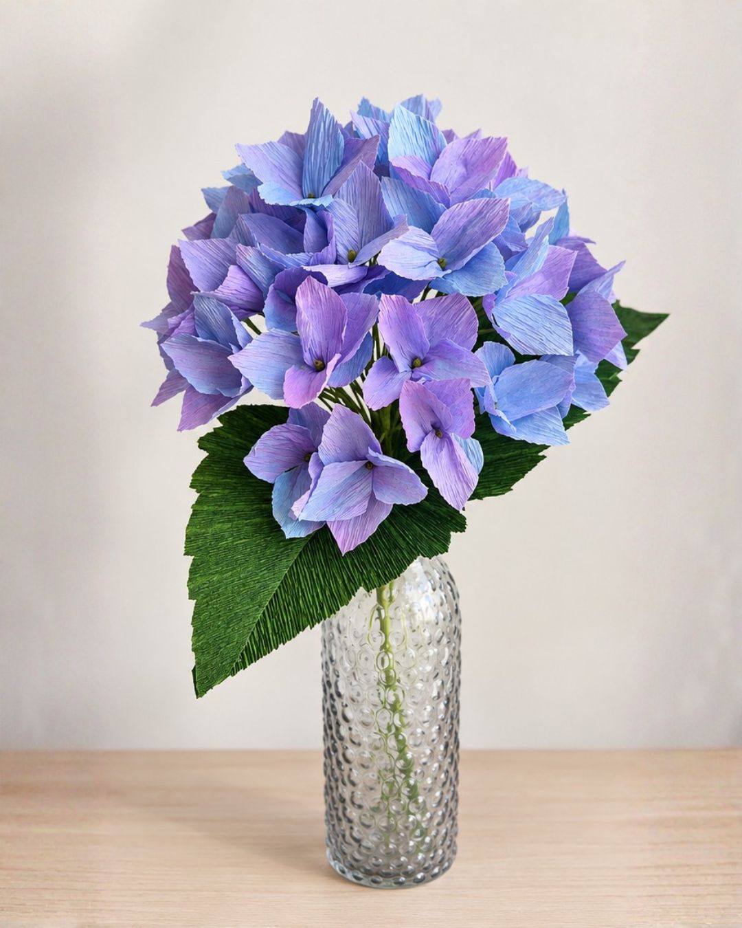 Krepp-paberist hortensia